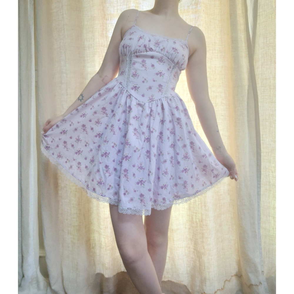 AEROPOSTALE Floral Mini Sun Dress Size xs - Picture 2 of 7